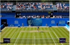 BIRMINGHAM, ENGLAND - JUNE 12:  Ana Ivanovic of Serbia serves during Day Four of the Aegon Classic at Edgbaston Priory Club on June 12, 2014 in Birmingham, England.  (Photo by Paul Thomas/Getty Images)